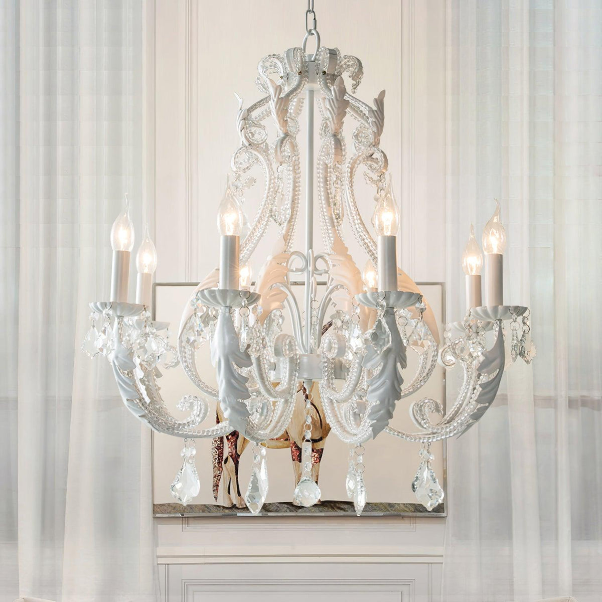 Yuna Pendelleuchte Candle Holder Kristallkugeln