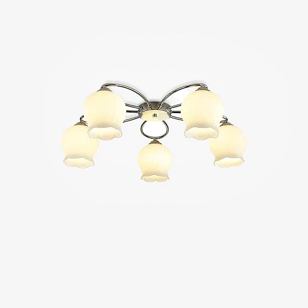 Oldore Premium Elegance Floral-Glas-Deckenleuchte