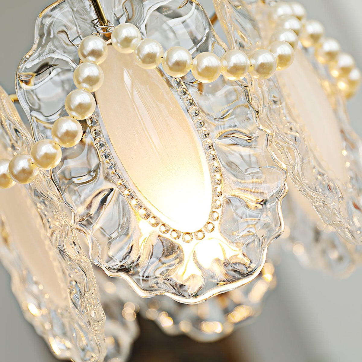 Velinette Pendelleuchte aus Glas im Glam-Industrial-Stil