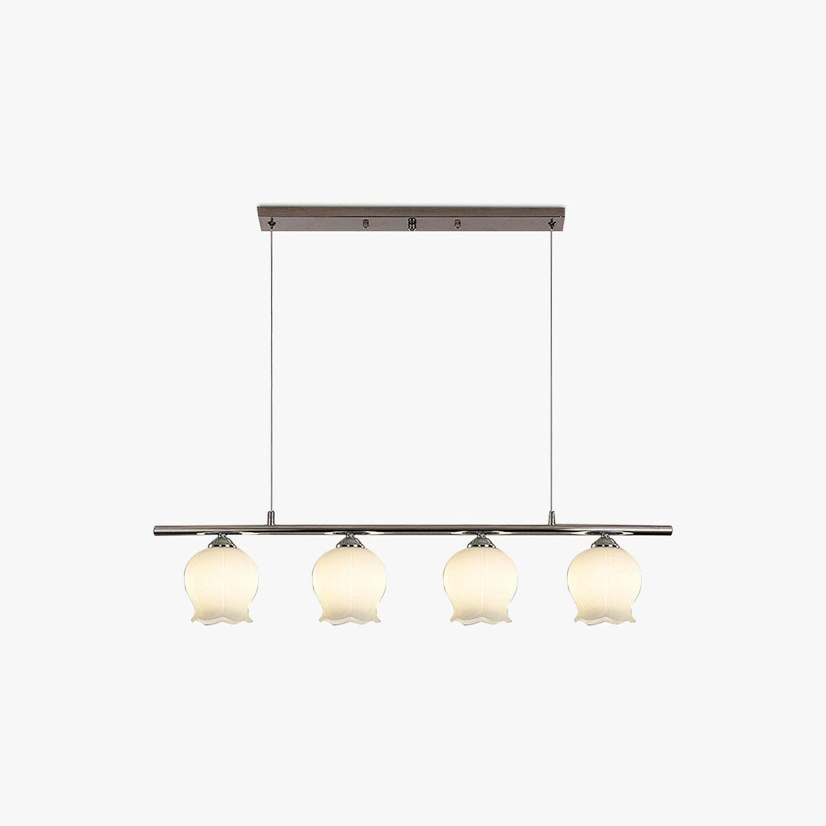 Evenara zeitgenössische minimalistische Pendelleuchte aus Glas mit Blumenmuster