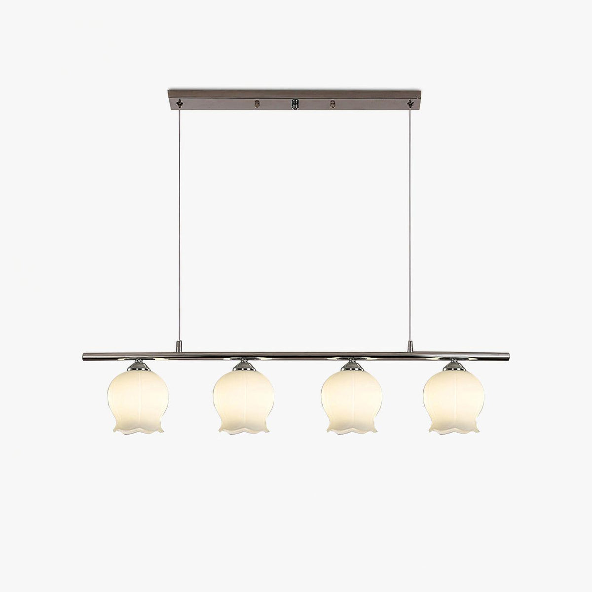 Evenara zeitgenössische minimalistische Pendelleuchte aus Glas mit Blumenmuster