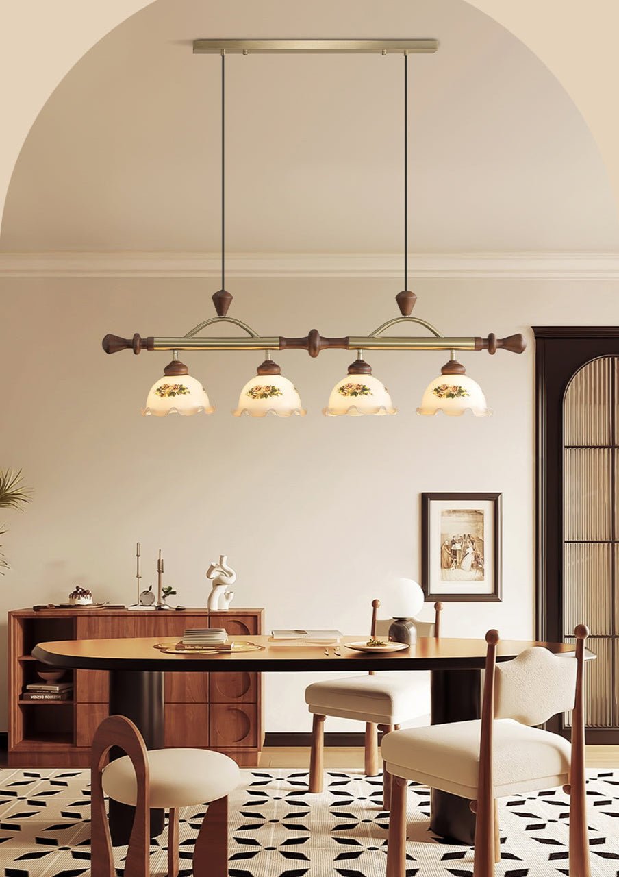 Valcrest Pendelleuchte mit Blumenmuster in Mehrfarbigkeit