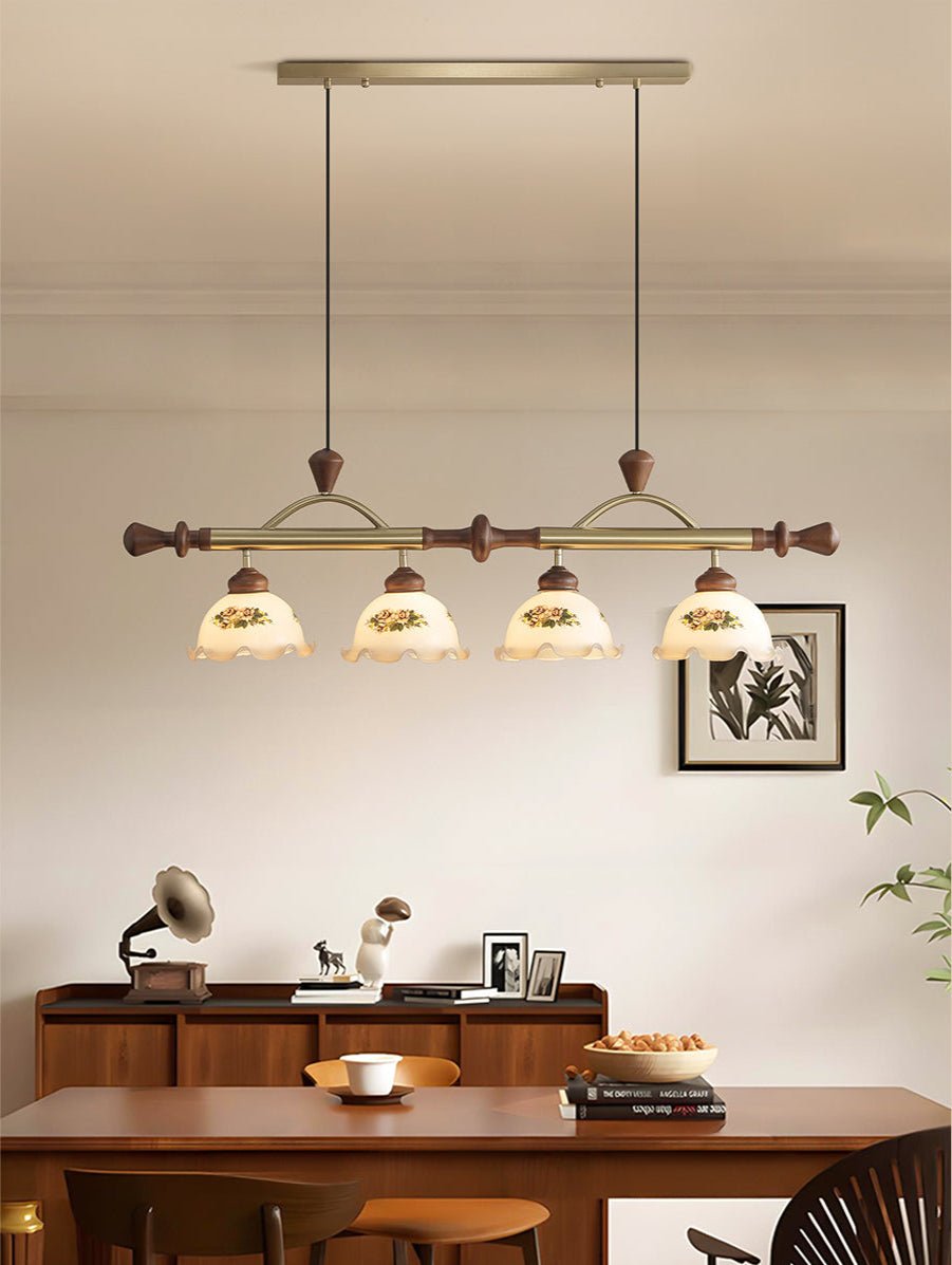 Valcrest Pendelleuchte mit Blumenmuster in Mehrfarbigkeit