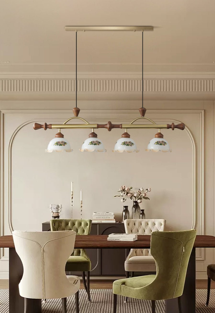 Valcrest Pendelleuchte mit Blumenmuster in Mehrfarbigkeit
