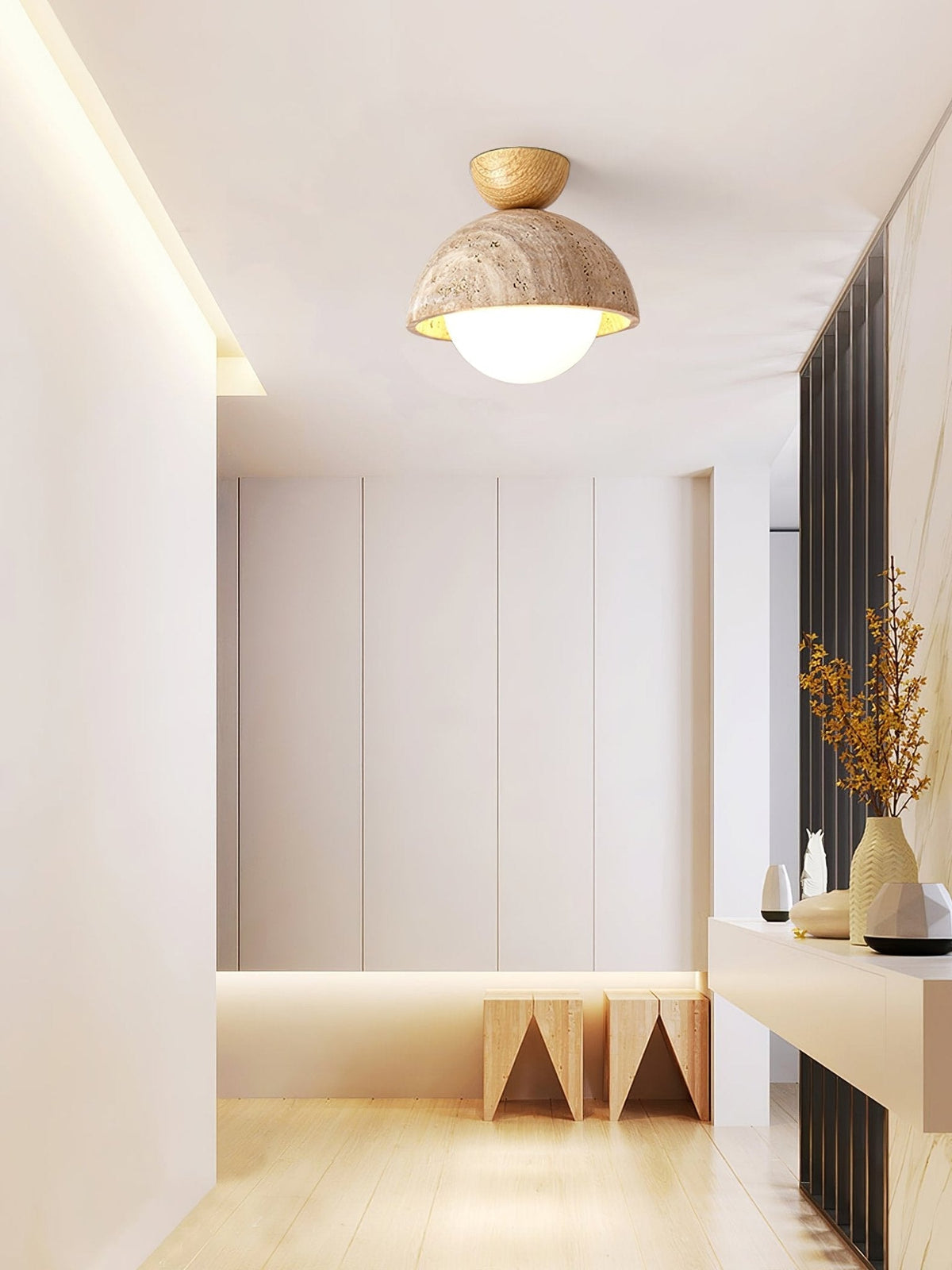 Serireon Travertine Deckenleuchte