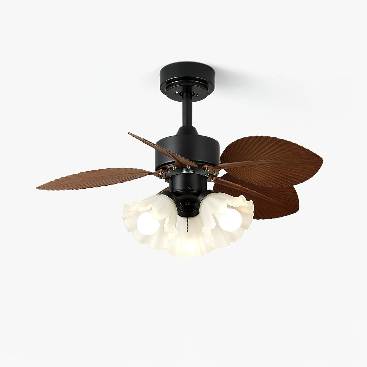 Rosalyn Vintage Holz Deckenventilator mit Beleuchtung