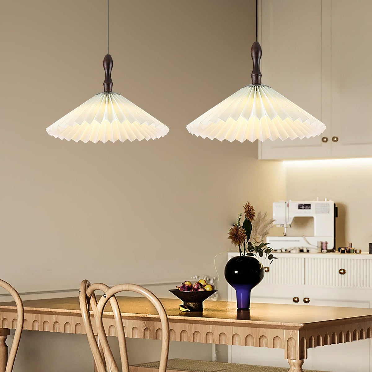 Petal Pendelleuchte aus Holz