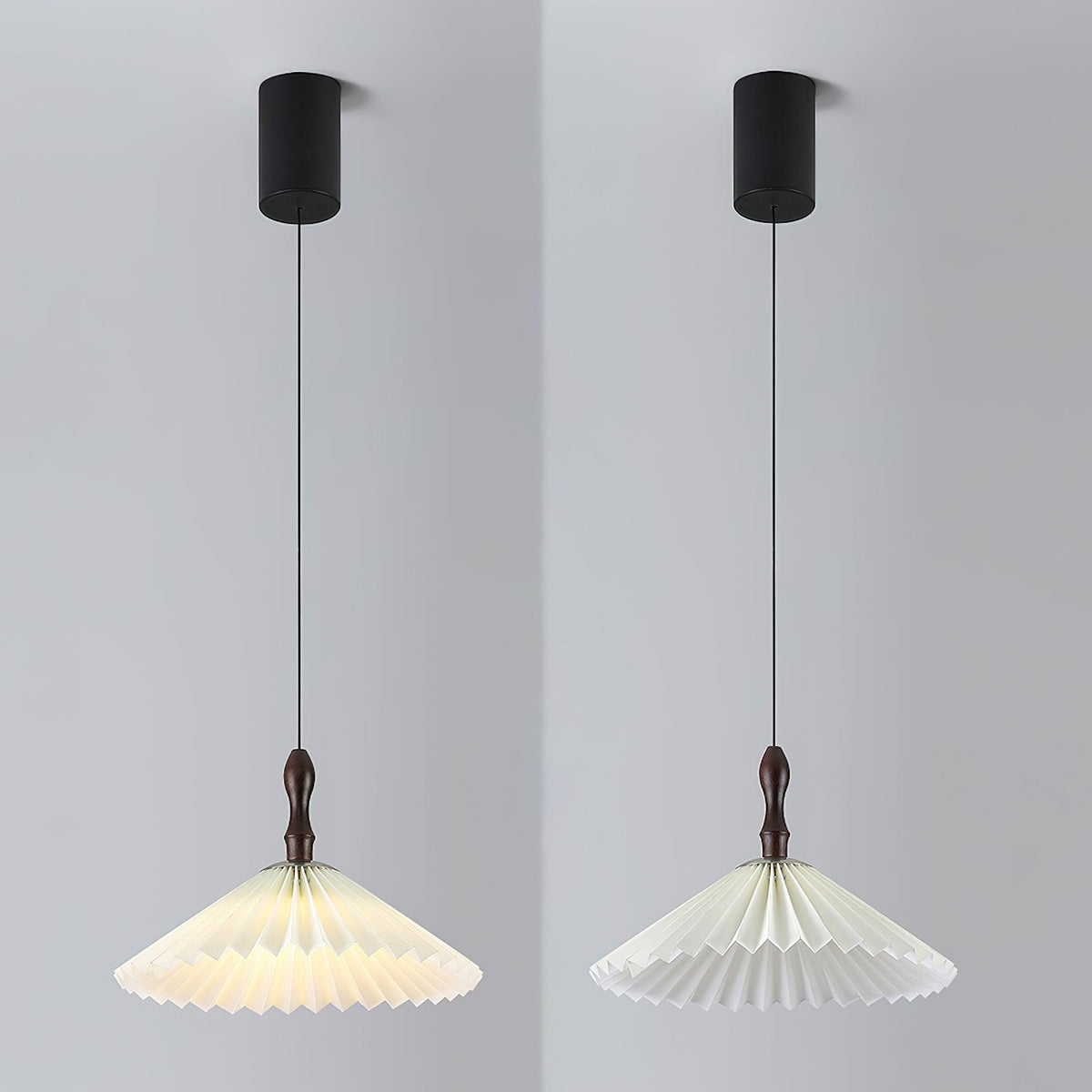 Petal Pendelleuchte aus Holz