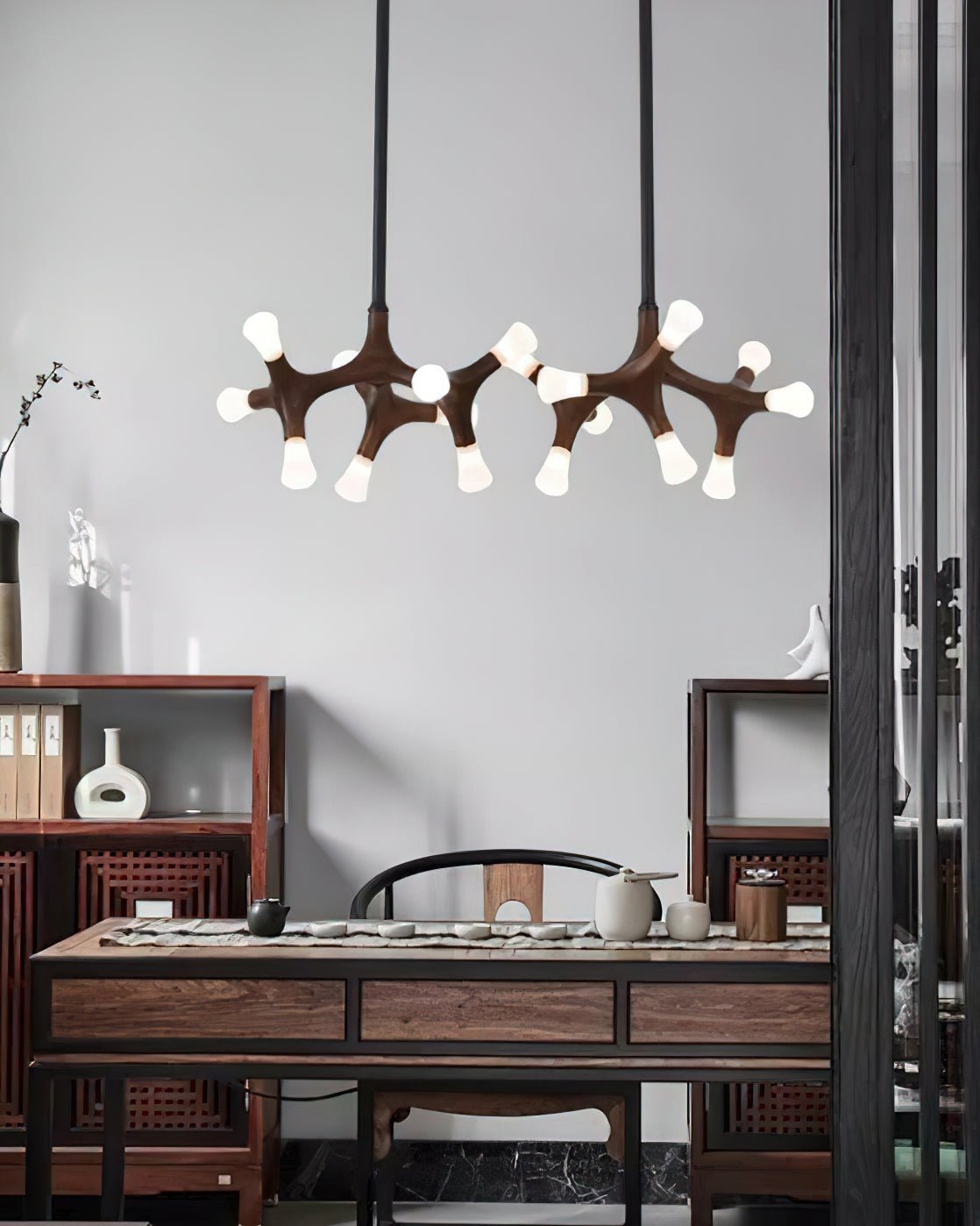 Mynorila Pendelleuchte im Zweig-Design aus Holz