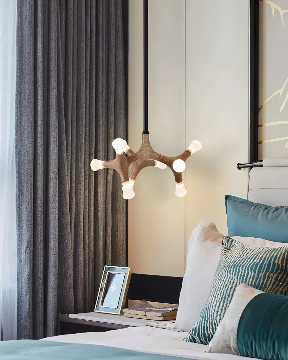 Mynorila Pendelleuchte im Zweig-Design aus Holz