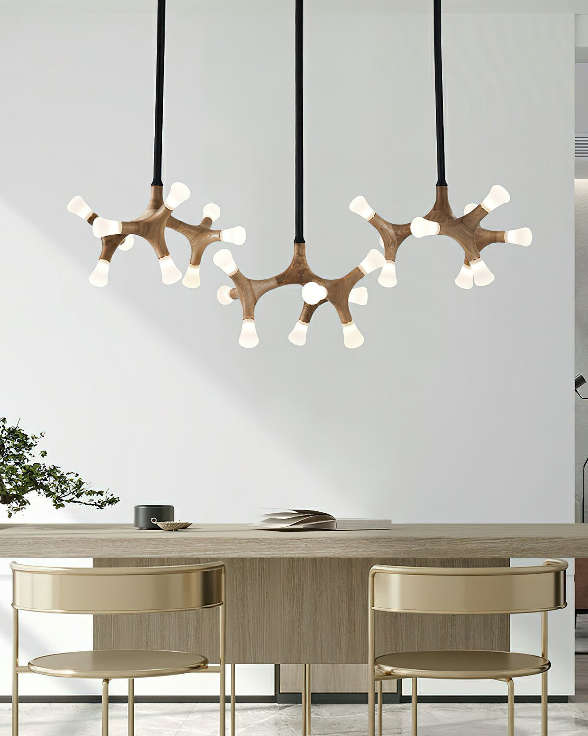 Mynorila Pendelleuchte im Zweig-Design aus Holz