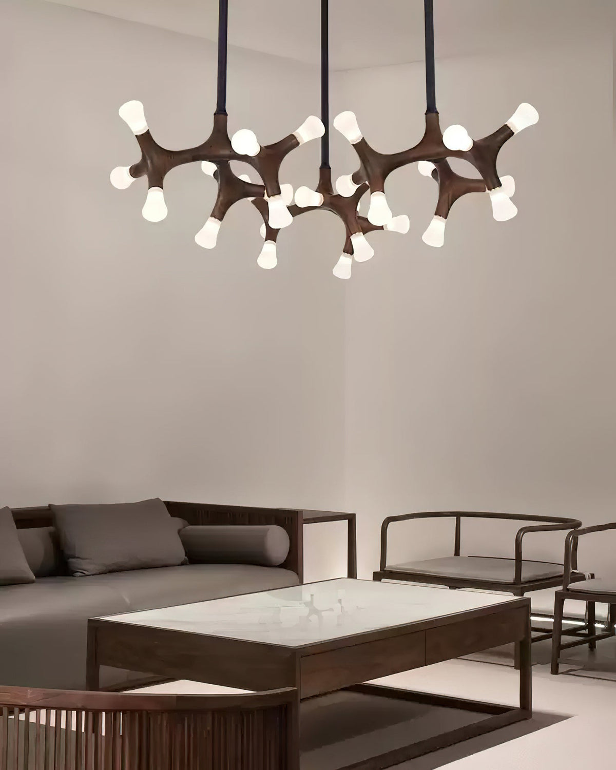 Mynorila Pendelleuchte im Zweig-Design aus Holz