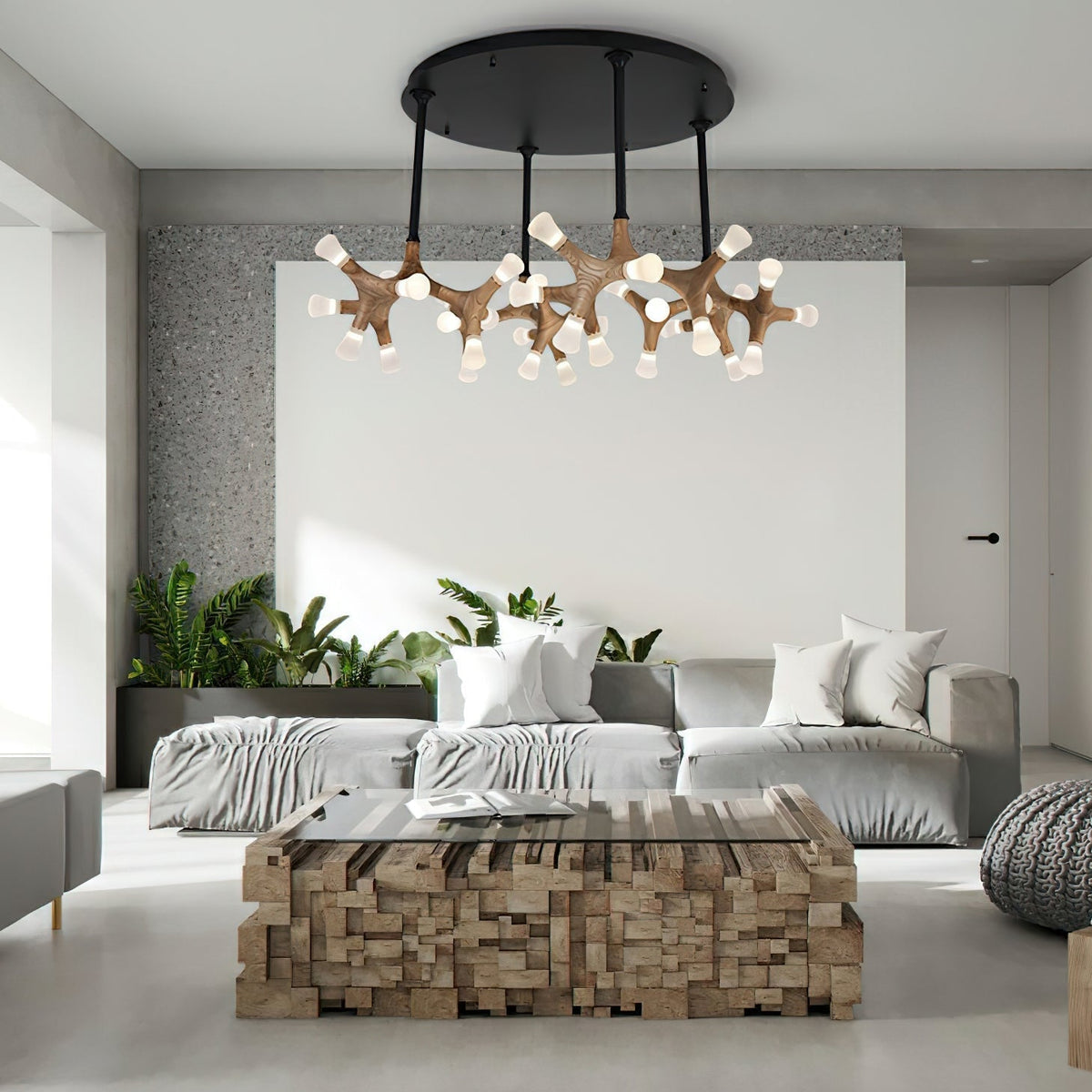 Mynorila Pendelleuchte im Zweig-Design aus Holz