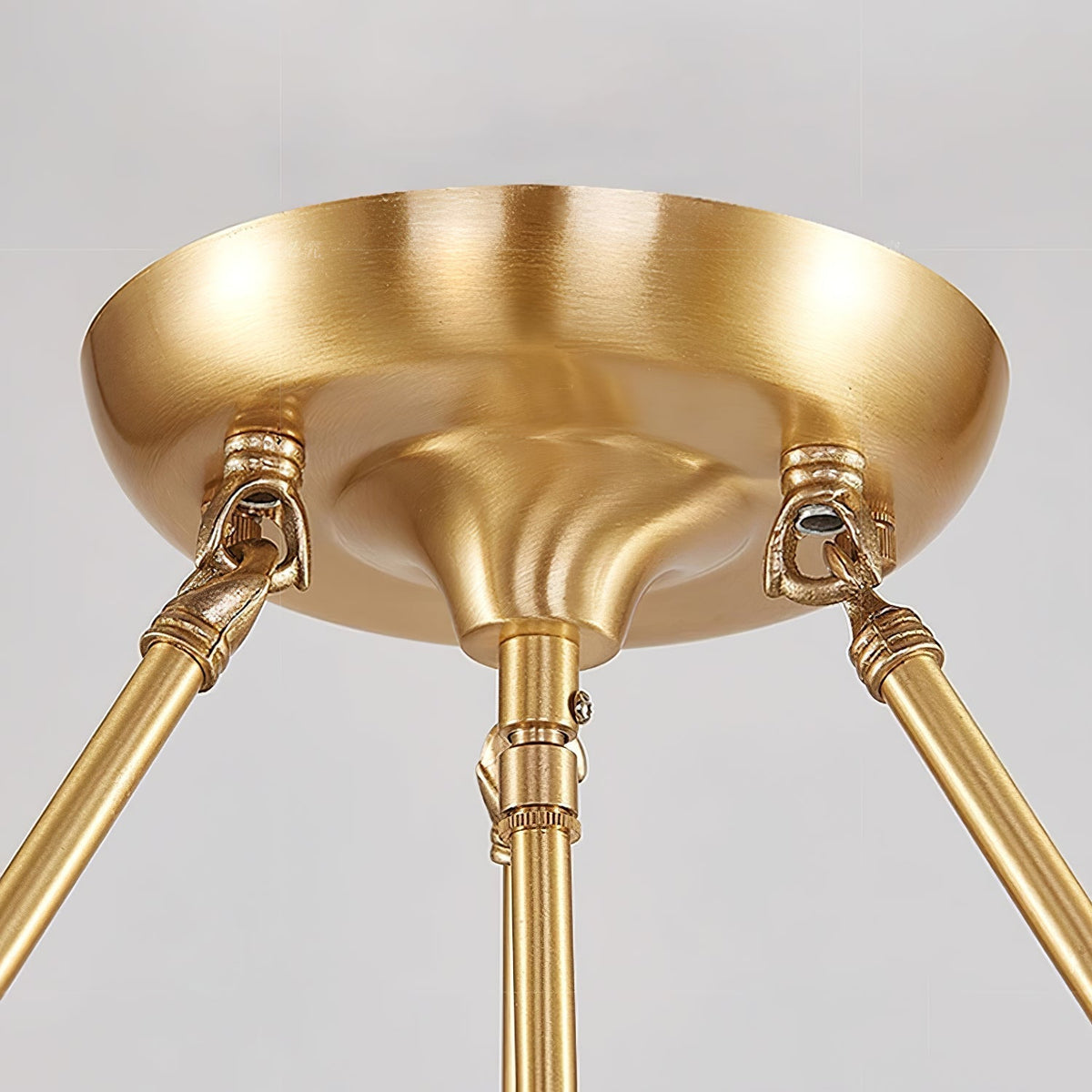 Levenor Deckenleuchte Milchglas Petal Messing Kunst