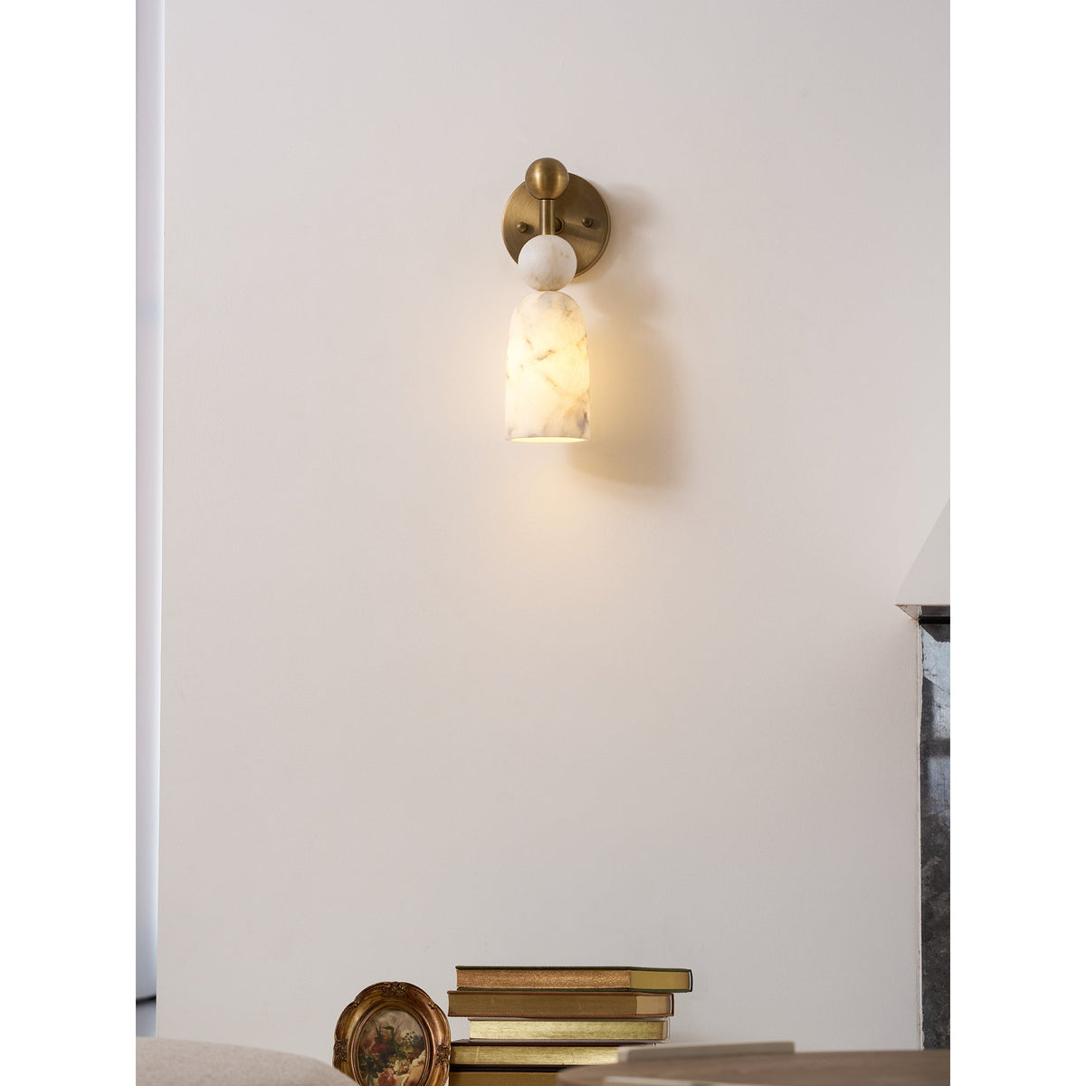 Serafin Alabaster Wandleuchte