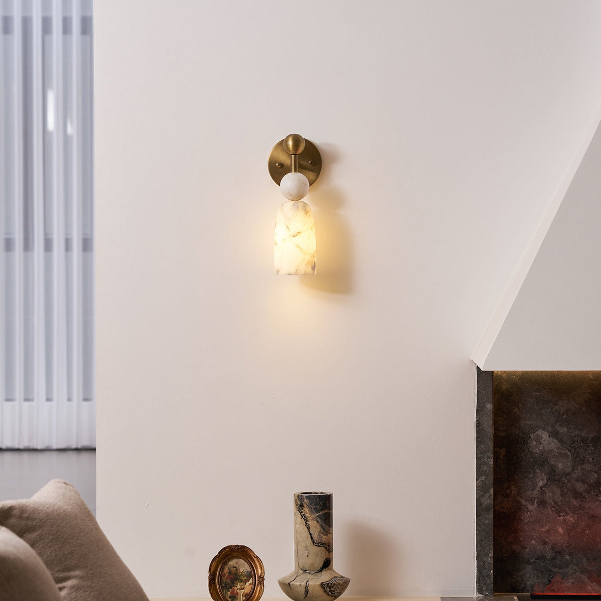 Serafin Alabaster Wandleuchte