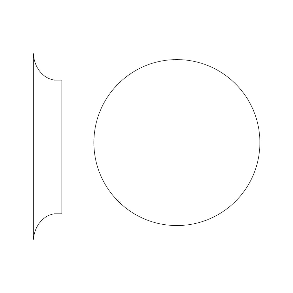 Arelis Geometrische Scheiben-Wandleuchte