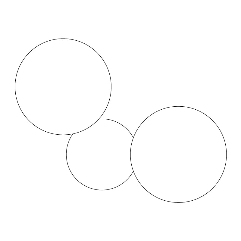Arelis Geometrische Scheiben-Wandleuchte