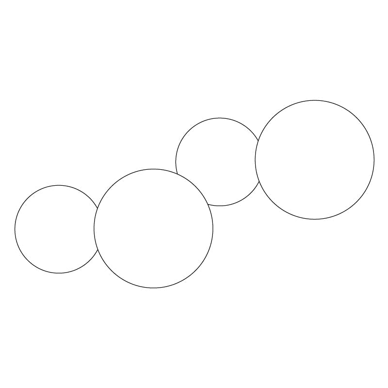Arelis Geometrische Scheiben-Wandleuchte