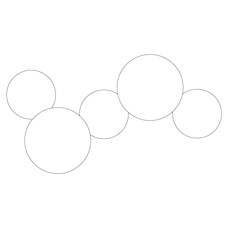 Arelis Geometrische Scheiben-Wandleuchte
