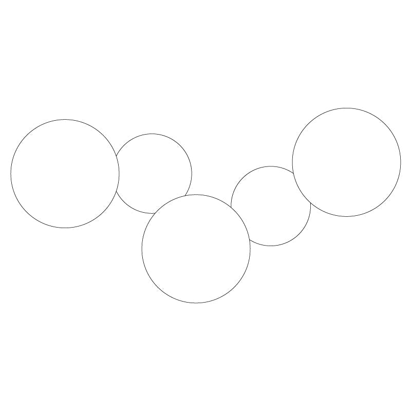 Arelis Geometrische Scheiben-Wandleuchte