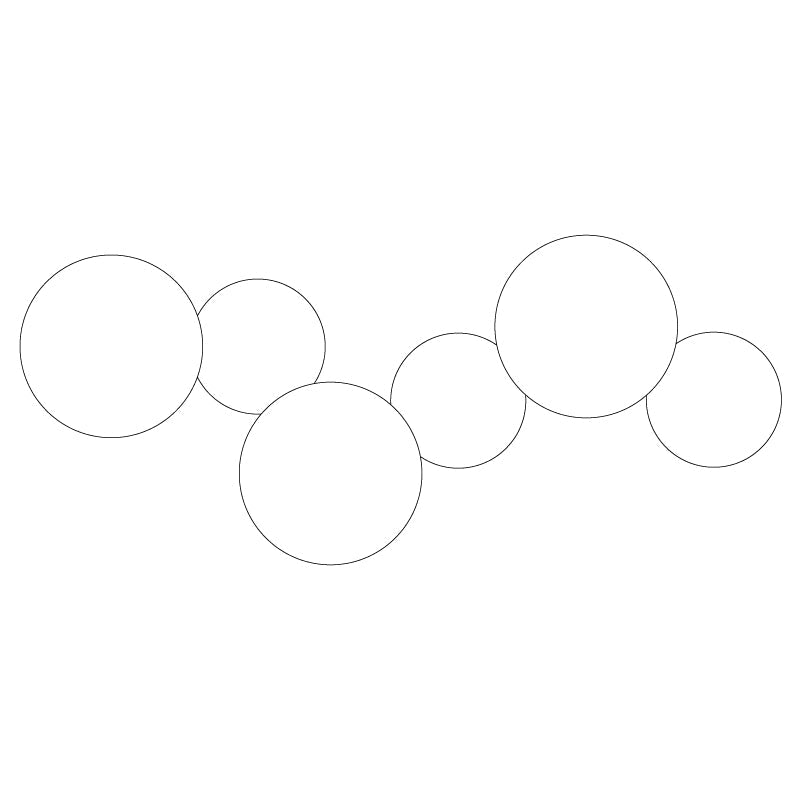 Arelis Geometrische Scheiben-Wandleuchte