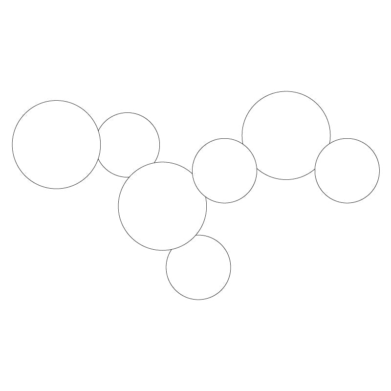 Arelis Geometrische Scheiben-Wandleuchte