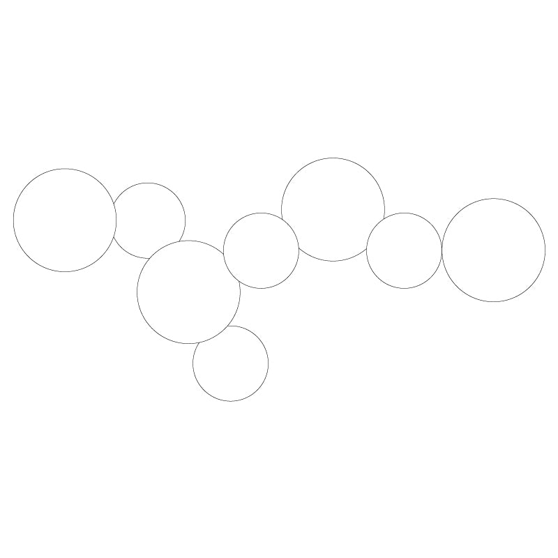 Arelis Geometrische Scheiben-Wandleuchte