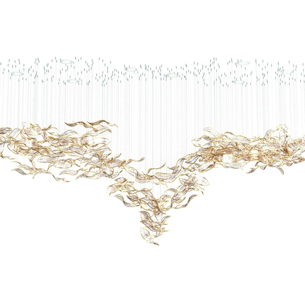 Velelora Kronleuchter Cascading Leaf Luxe