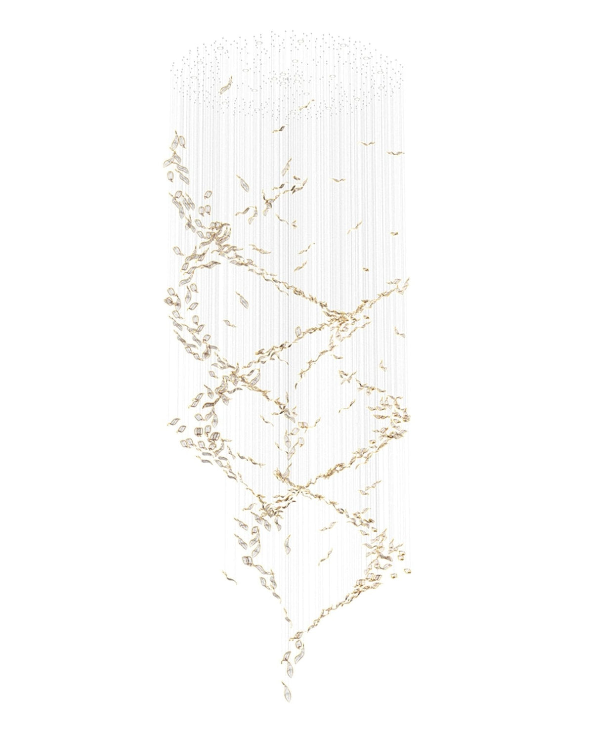 Velelora Kronleuchter Cascading Leaf Luxe