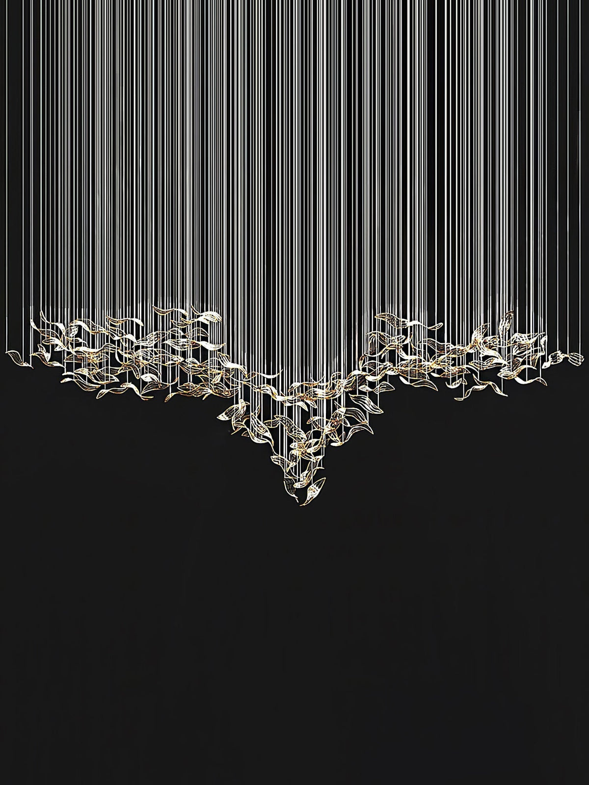 Velelora Kronleuchter Cascading Leaf Luxe