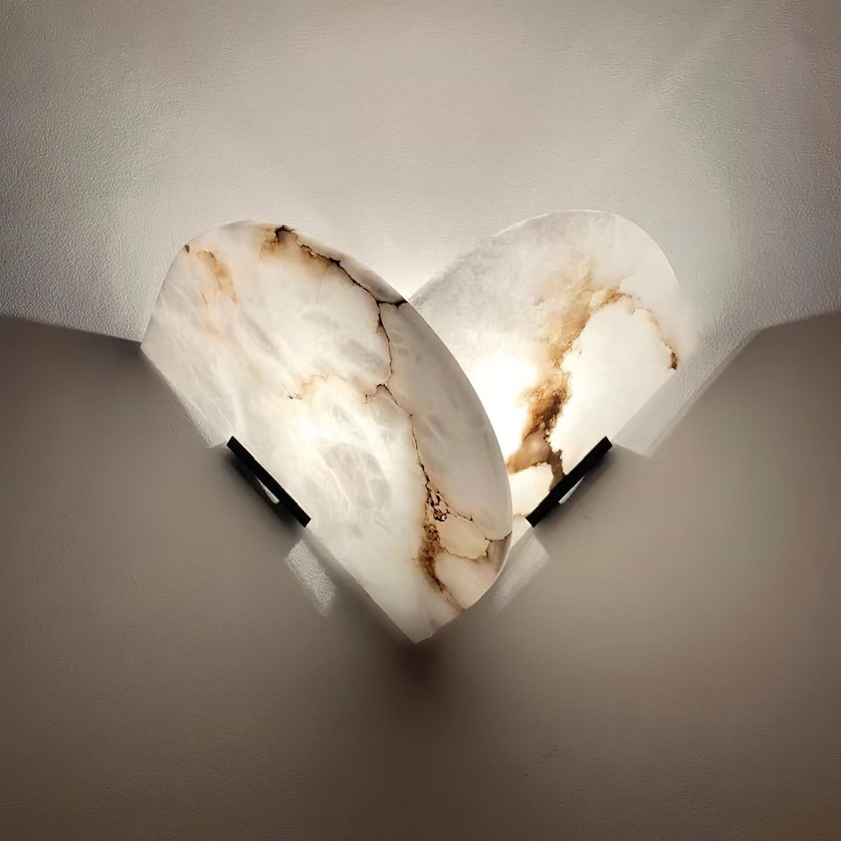 Pase Heart Alabaster Wandleuchte