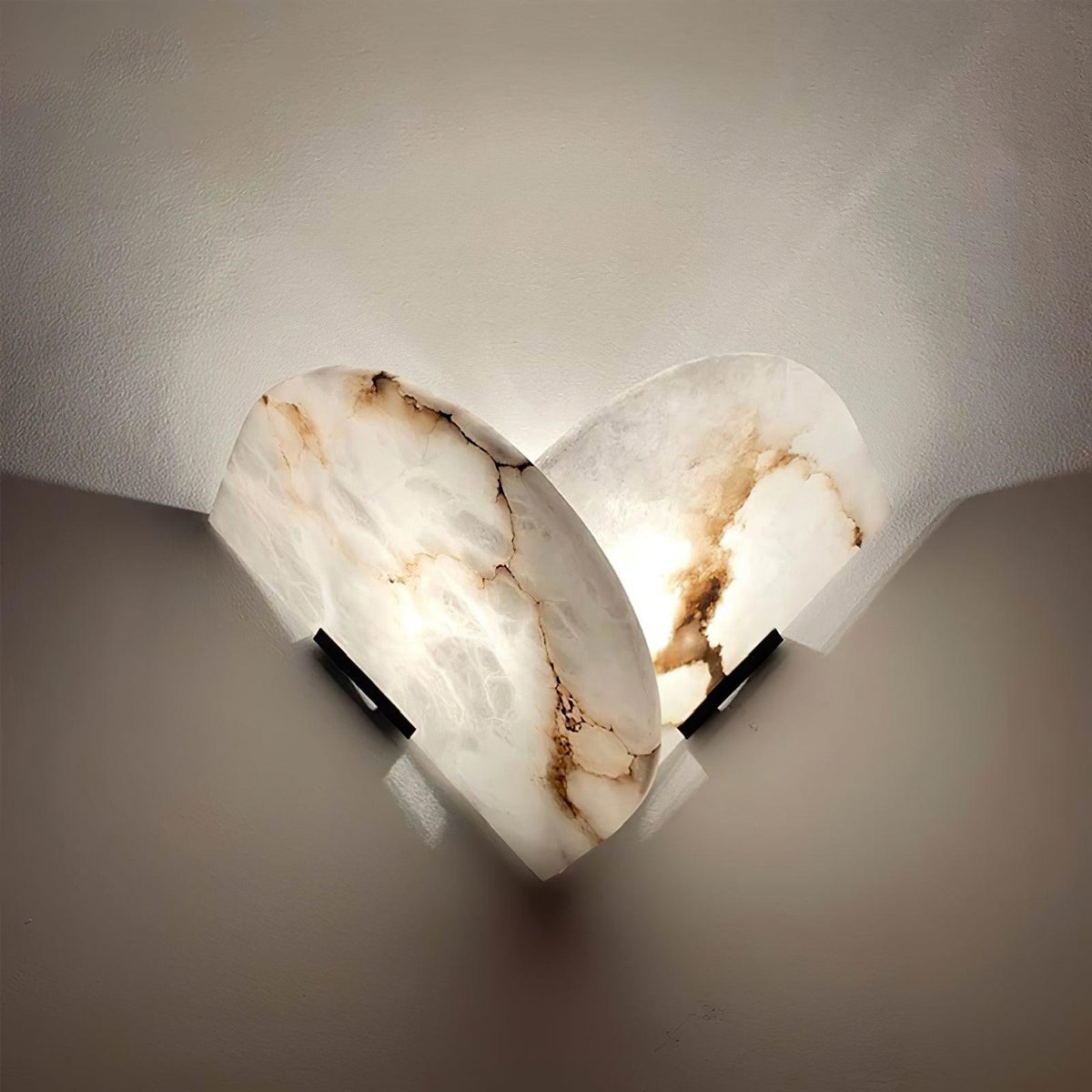 Pase Heart Alabaster Wandleuchte
