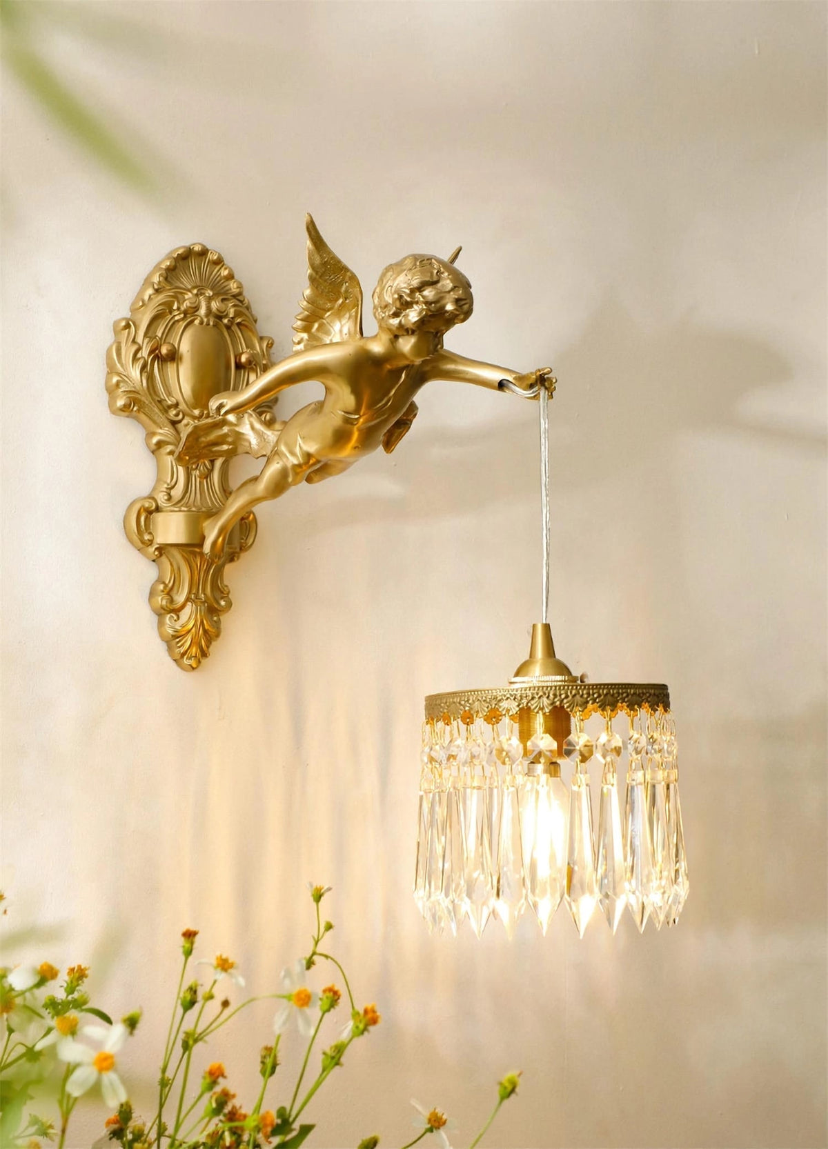 Bex Flying Angel-Glas-Wandleuchte