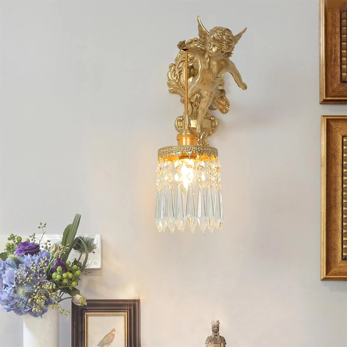 Bex Flying Angel-Glas-Wandleuchte