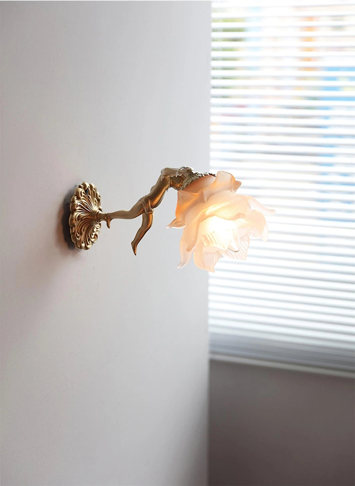 Bex Flying Angel-Glas-Wandleuchte