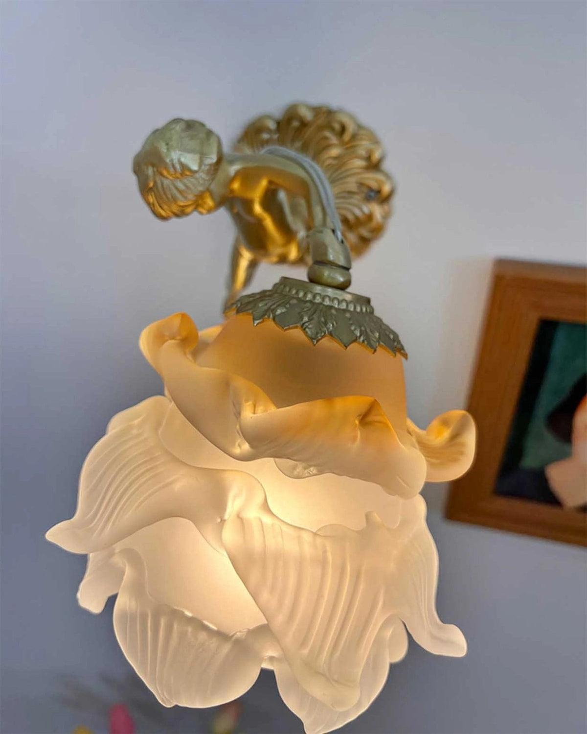 Bex Flying Angel-Glas-Wandleuchte