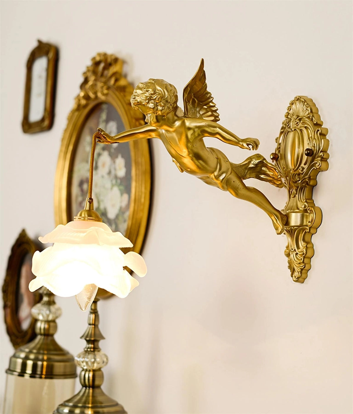 Bex Flying Angel-Glas-Wandleuchte
