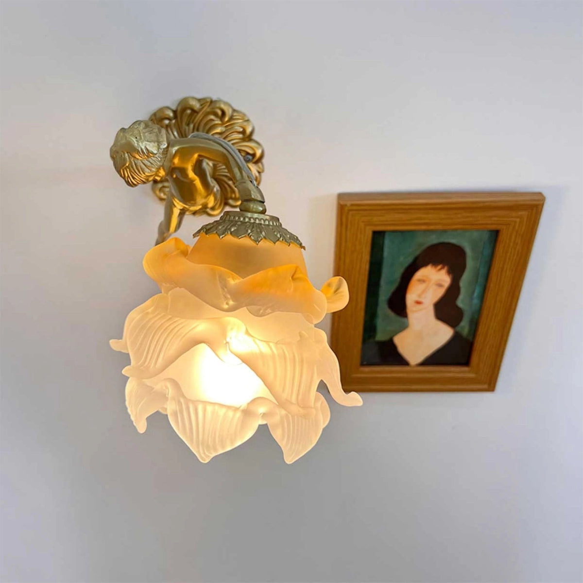 Bex Flying Angel-Glas-Wandleuchte
