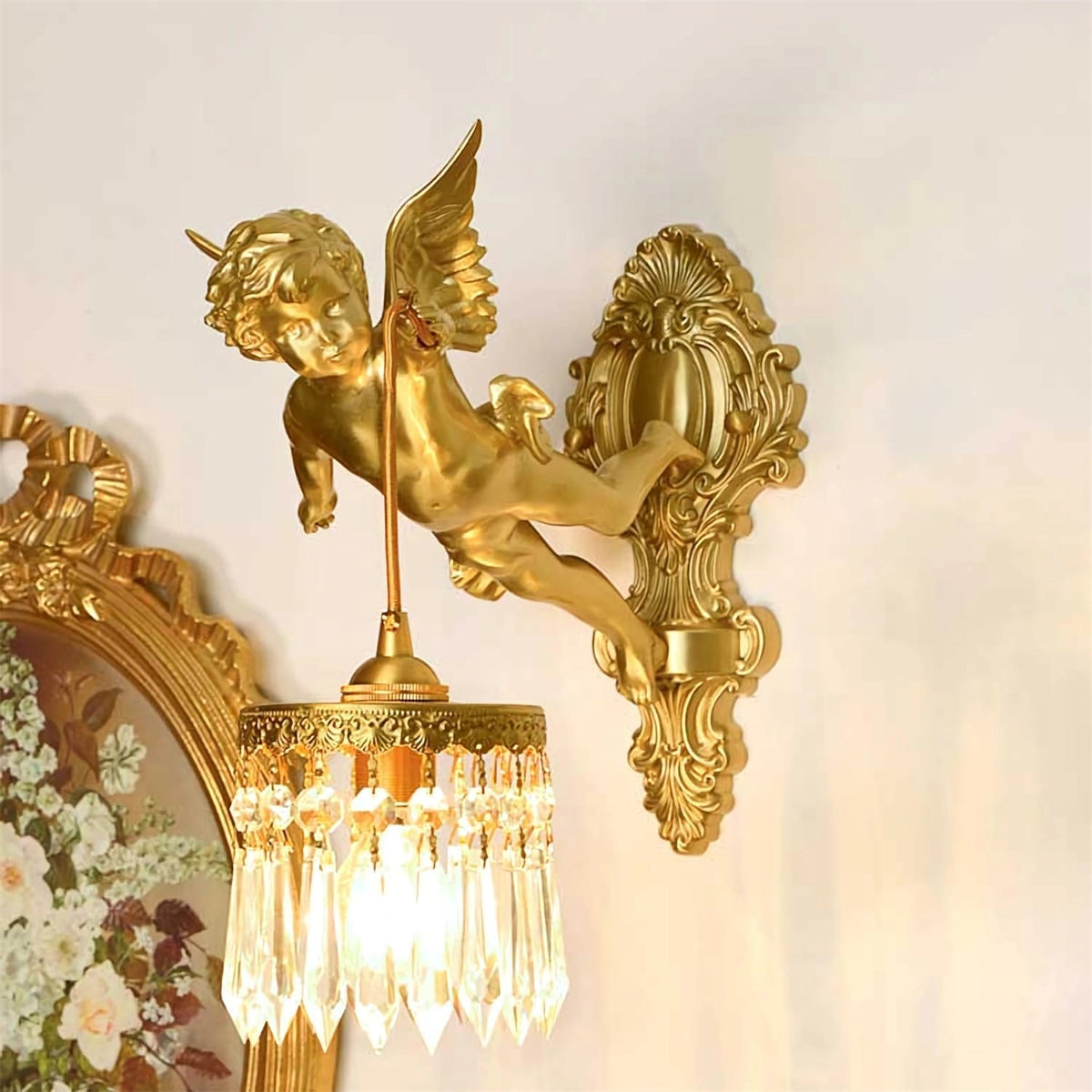 Bex Flying Angel-Glas-Wandleuchte