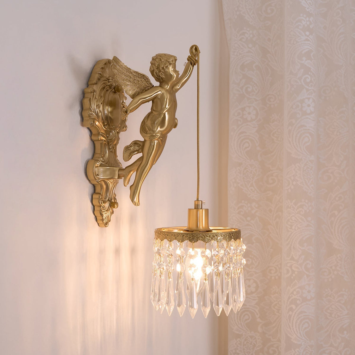 Bex Flying Angel-Glas-Wandleuchte