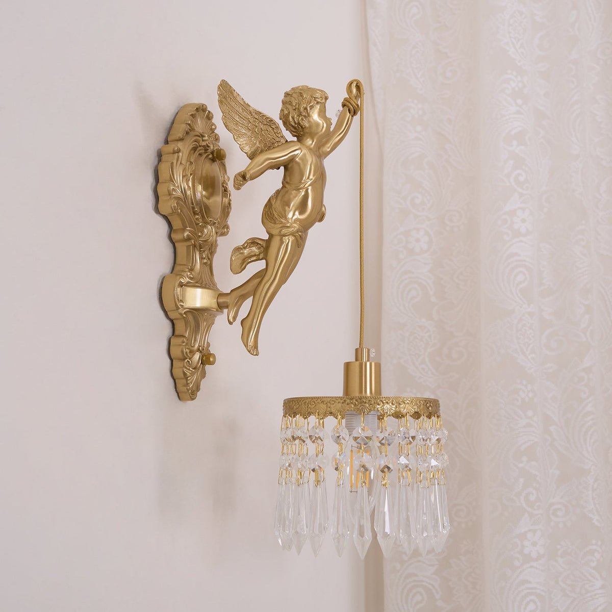 Bex Flying Angel-Glas-Wandleuchte