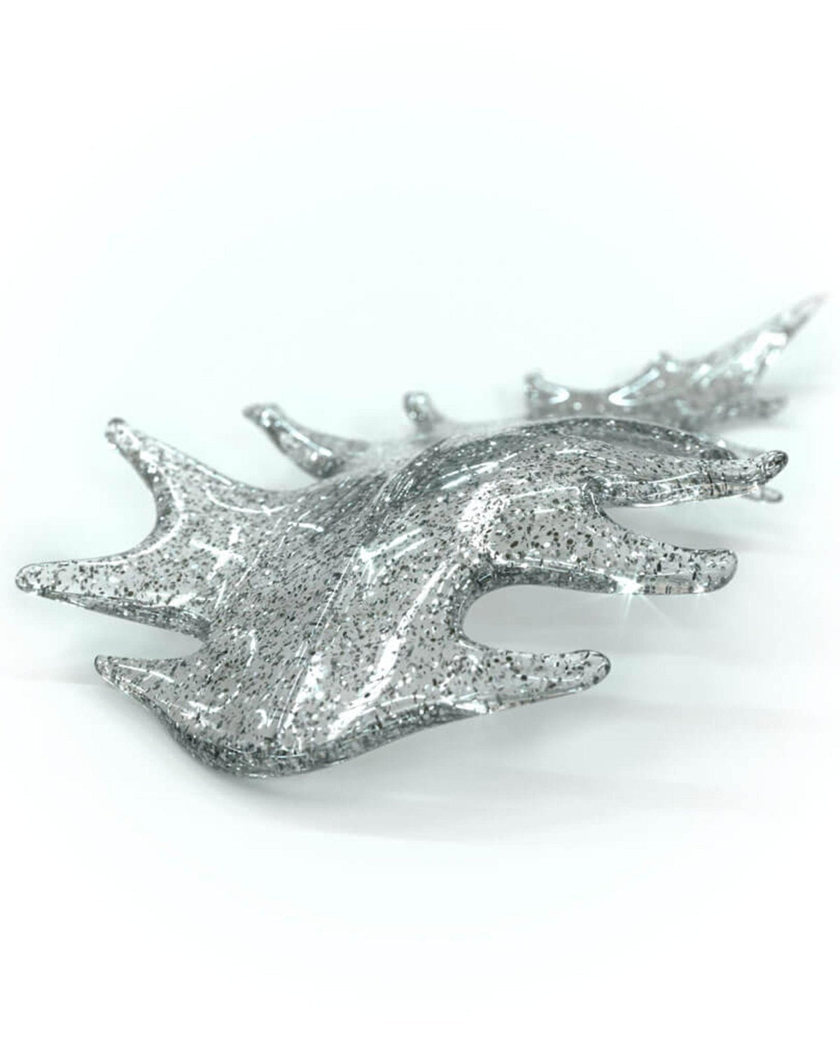 Cosolion Bird Kronleuchter aus Bernstein und transparentem Glas