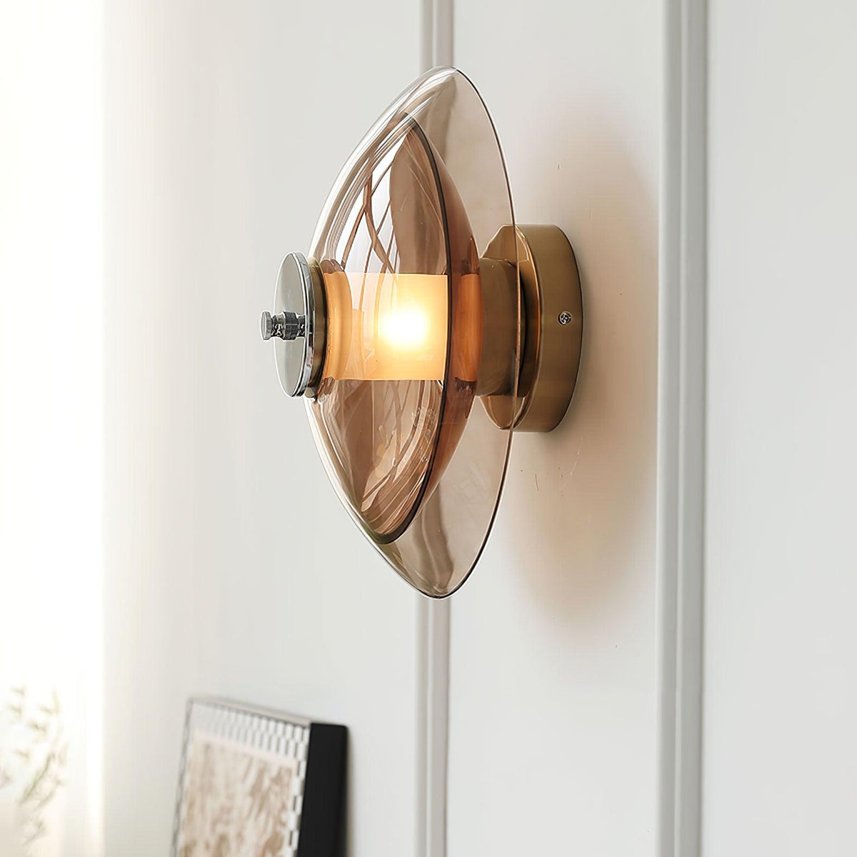 Vasolir Flying Saucer Chrom-Wandleuchte