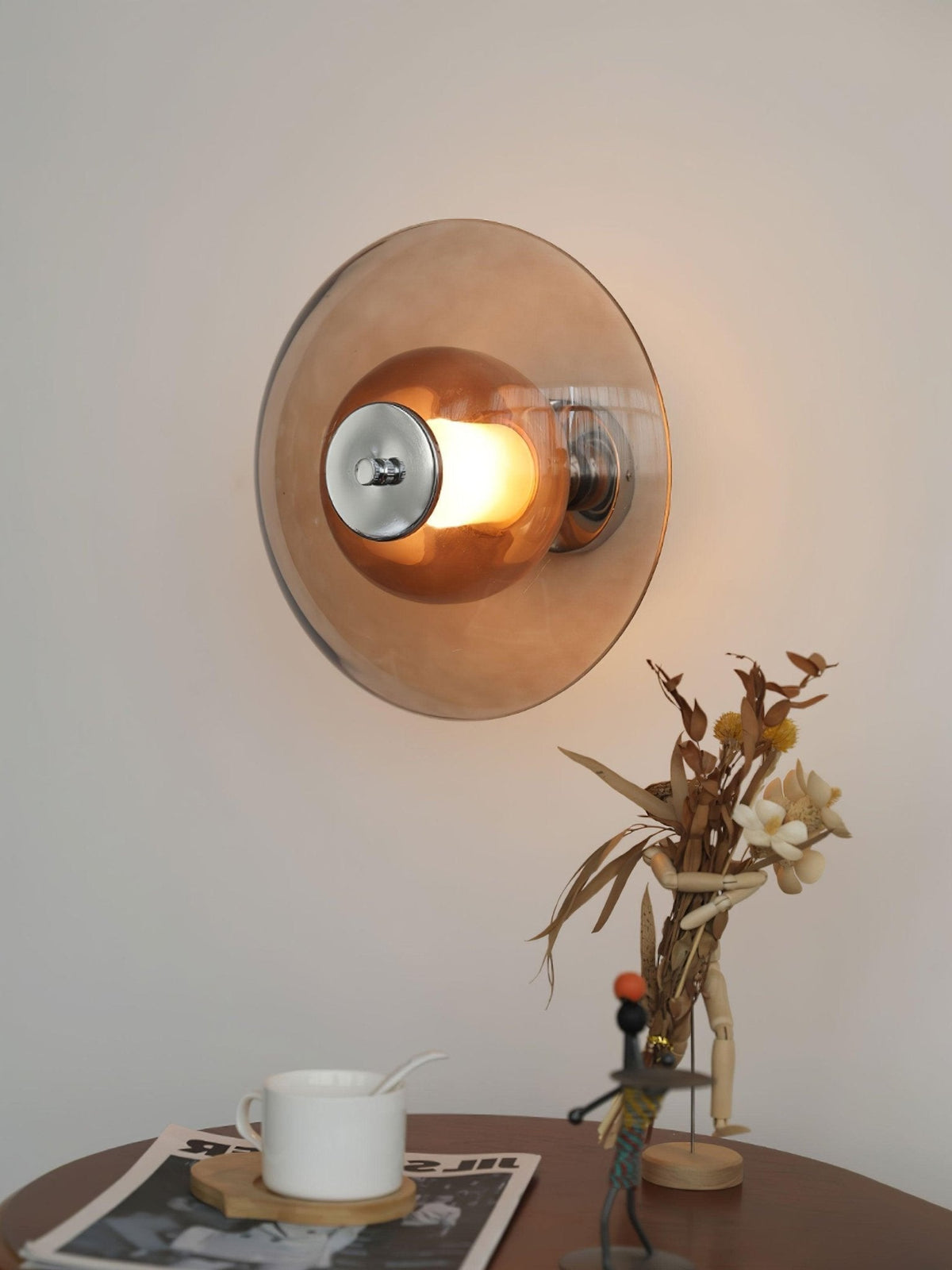 Cocarir skandinavisch Art Flying Saucer Wandleuchte mit Stecker