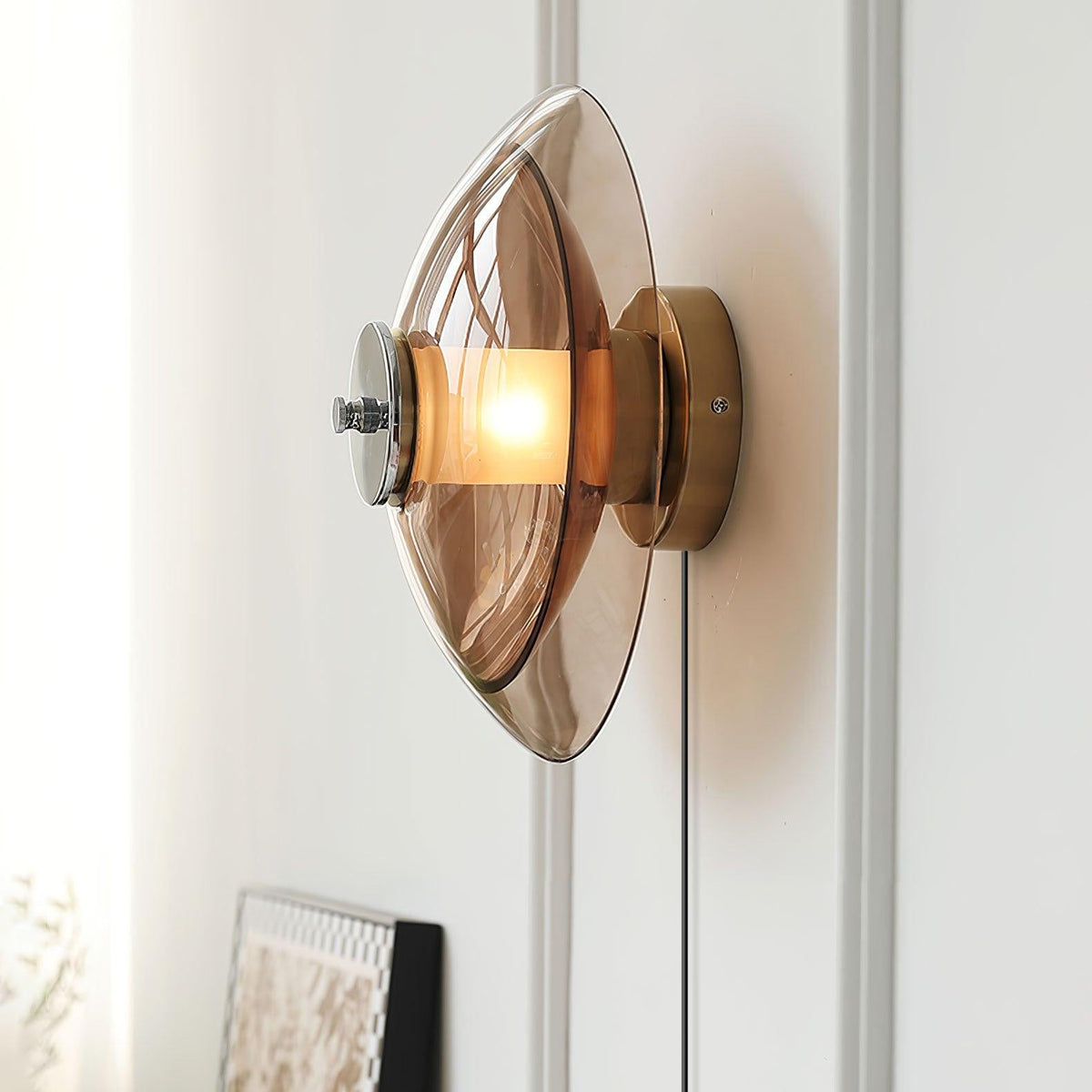 Cocarir skandinavisch Art Flying Saucer Wandleuchte mit Stecker