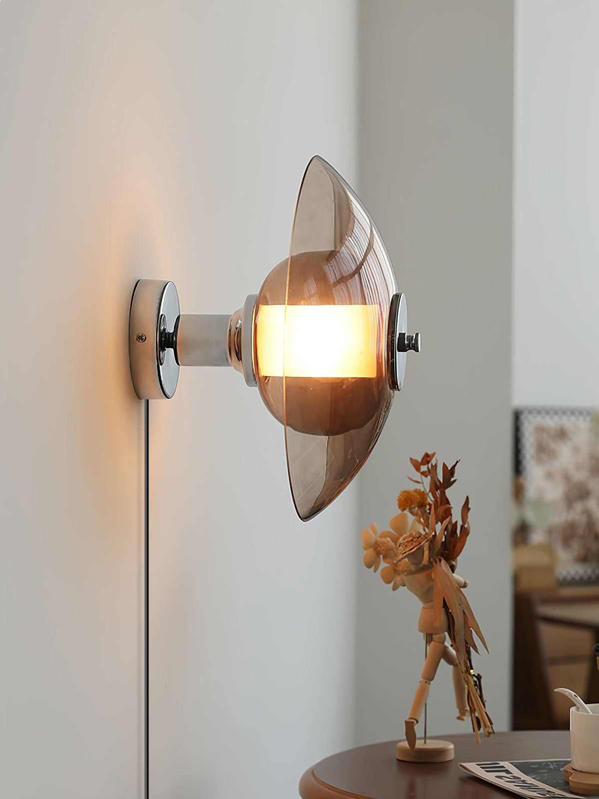 Cocarir skandinavisch Art Flying Saucer Wandleuchte mit Stecker