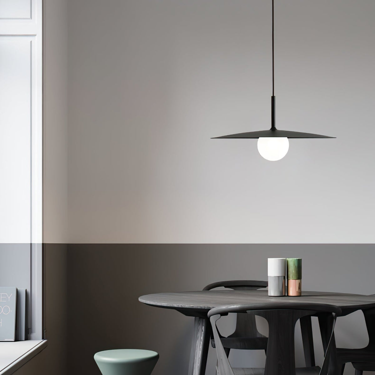 Norerise Pendelleuchte Plattenlampenschirm für Wohnzimmer