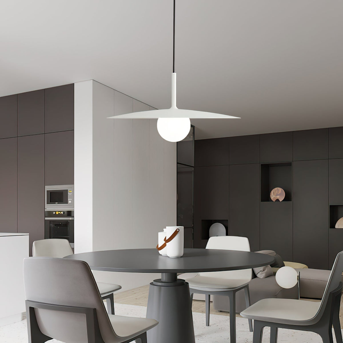 Norerise Pendelleuchte Plattenlampenschirm für Wohnzimmer