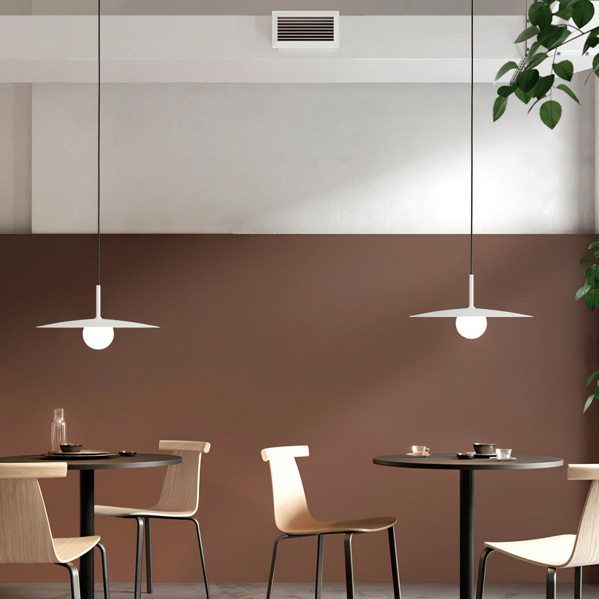 Norerise Pendelleuchte Plattenlampenschirm für Wohnzimmer